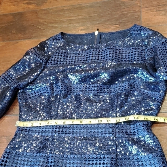 NWT Alex Marie Sequin Mesh Sheath dress - Picture 7 of 12